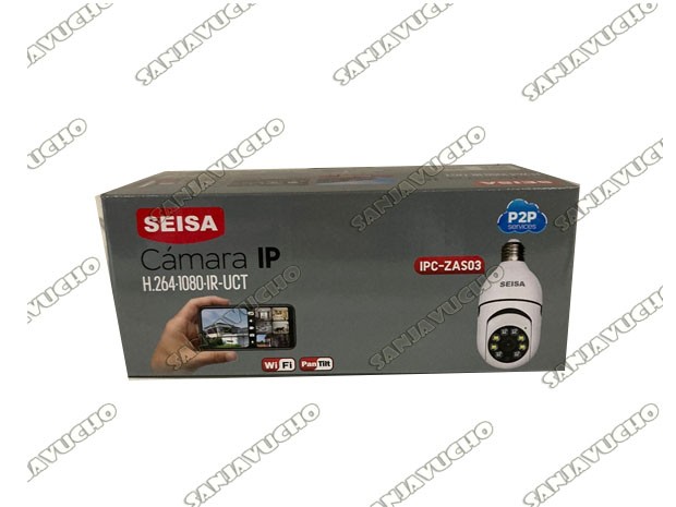 &+ CAMARA IP LAMPARA IP WIFI INFRARROJA IPC-ZAS03